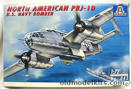 Italeri 1/72 North American PBJ-1D (Navy B-25), 043 plastic model kit